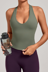 Women's V-neck Quick-Dry Fitting Sports Tank Top