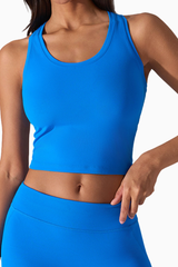WomensU-Neck Racerback Cropped Workout Tank