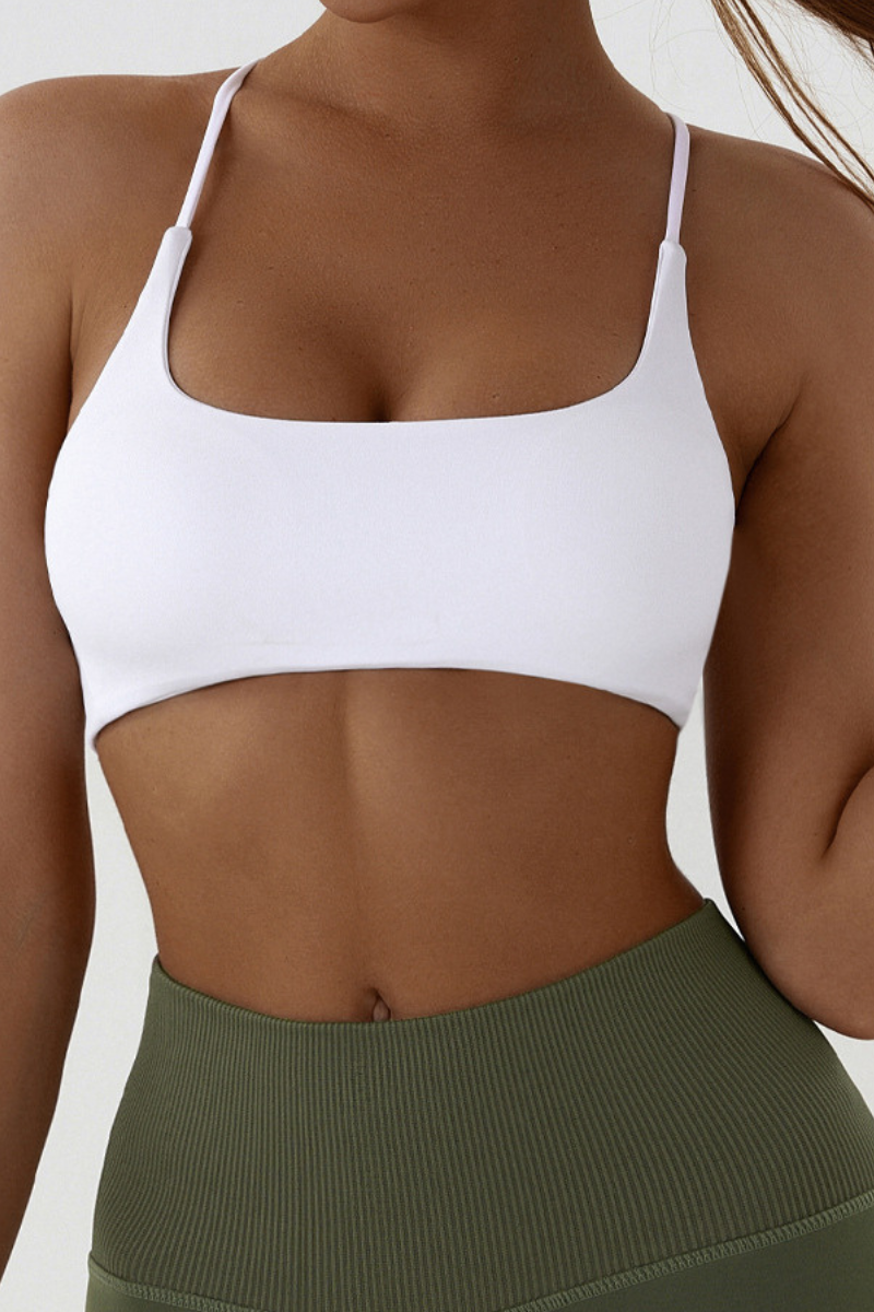 Women's  U-neck Cross-Back Sports Bra