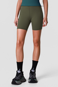 Women's Multi-Pocket High-Stretch Sports Biker Shorts