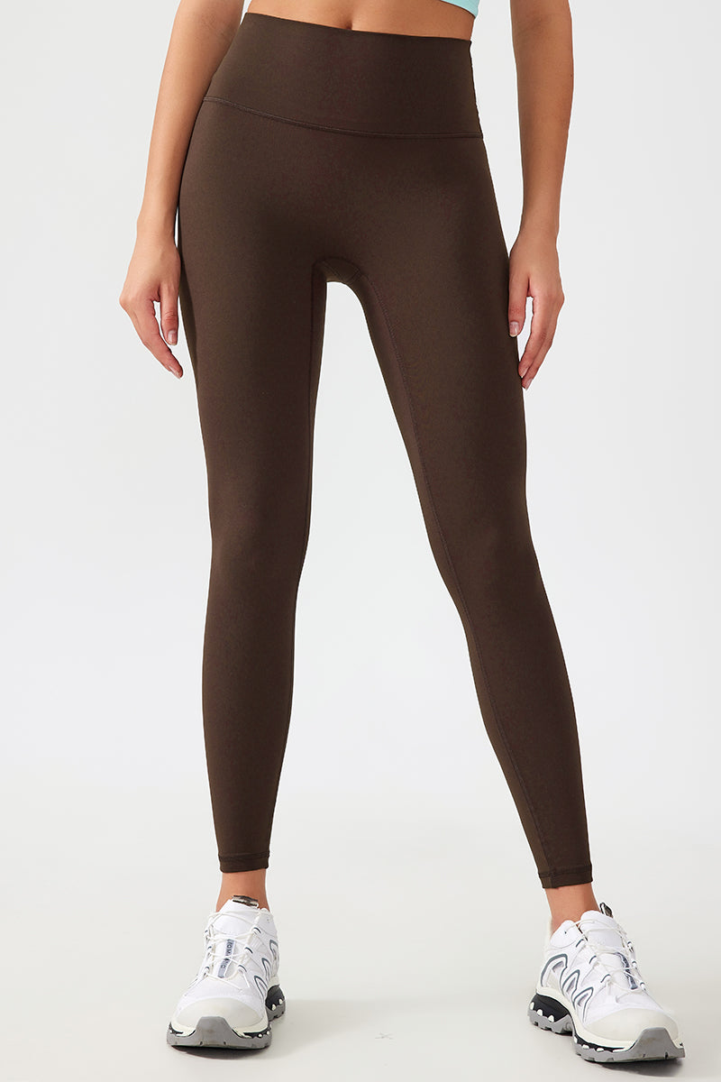 Women Free Size Nude Hip Lifting Shaping Fitness 9/10 Yoga Pants