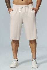 Men's Soft Drawstring Relaxed Fit Knee-Length Casual Shorts