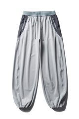 Unisex  Drawstring Hem Waterproof Quick-Dry Curved Pants