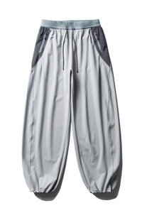 Unisex  Drawstring Hem Waterproof Quick-Dry Curved Pants