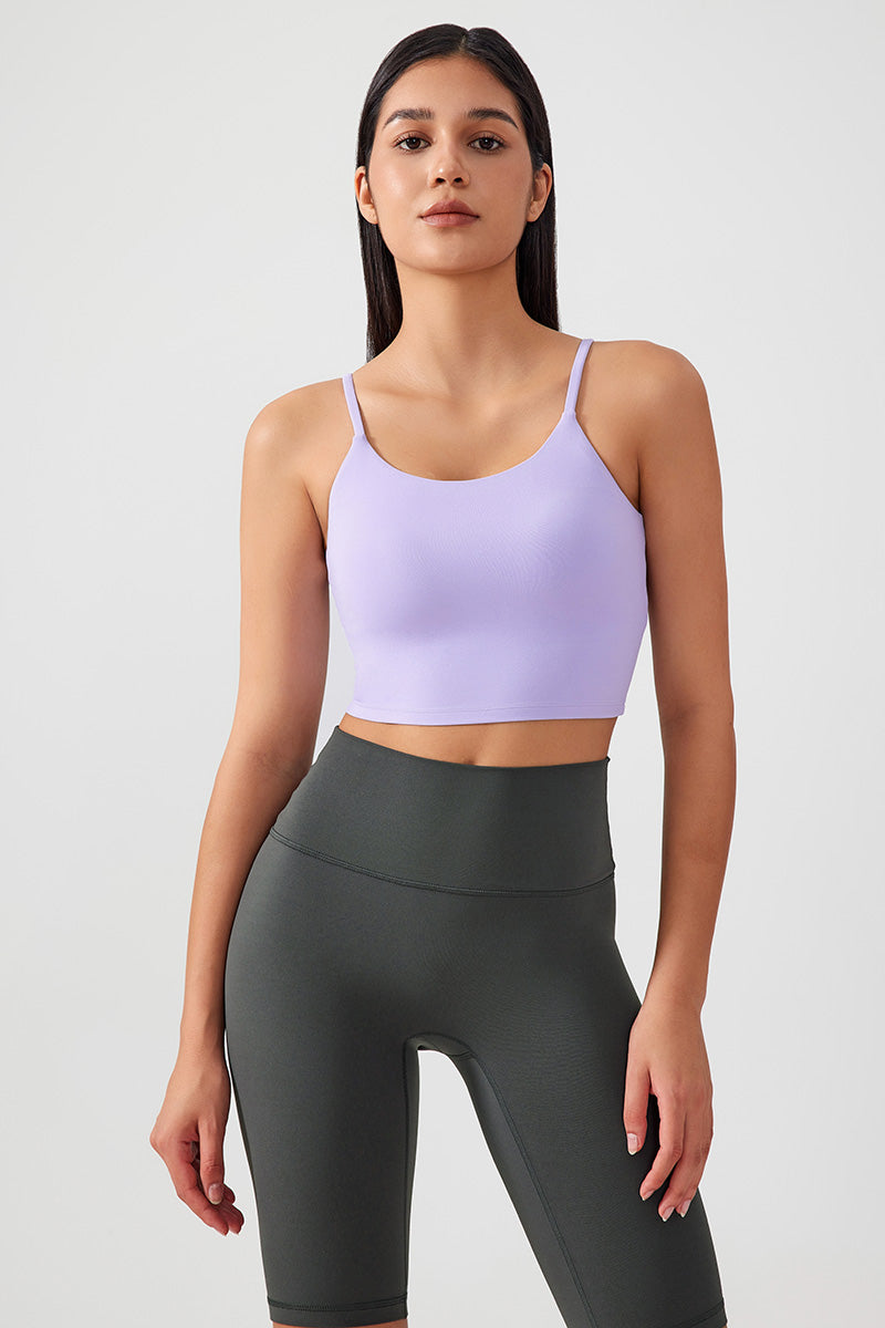 Women Gathering Anti-Shock One Cup Back Fitness Yoga Exercise Camisole Top