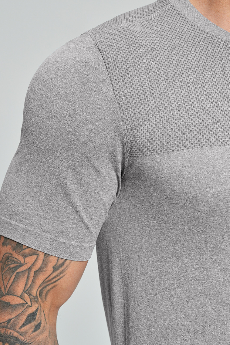 Men's Color Block Soft Textured Quick Dry Sport T-Shirt