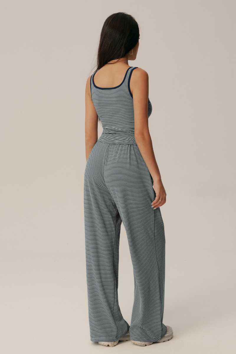 Women's Polka Dot Sets:Square Neck Tank Top & Wide Leg Pants