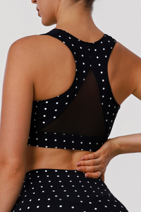 Women's Athletic Polka-Dot Yoga Bra