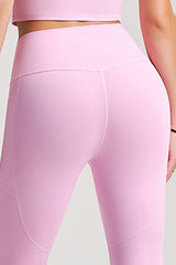 Women Single Shoulder Quick Dry Waist Shaping Yoga Set: Short Sleeve Bra + Leggings