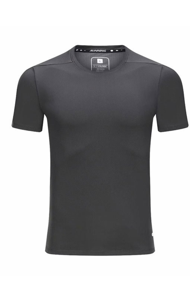 Men's Spliced Quick Dry Sports Short Sleeve T-shirt