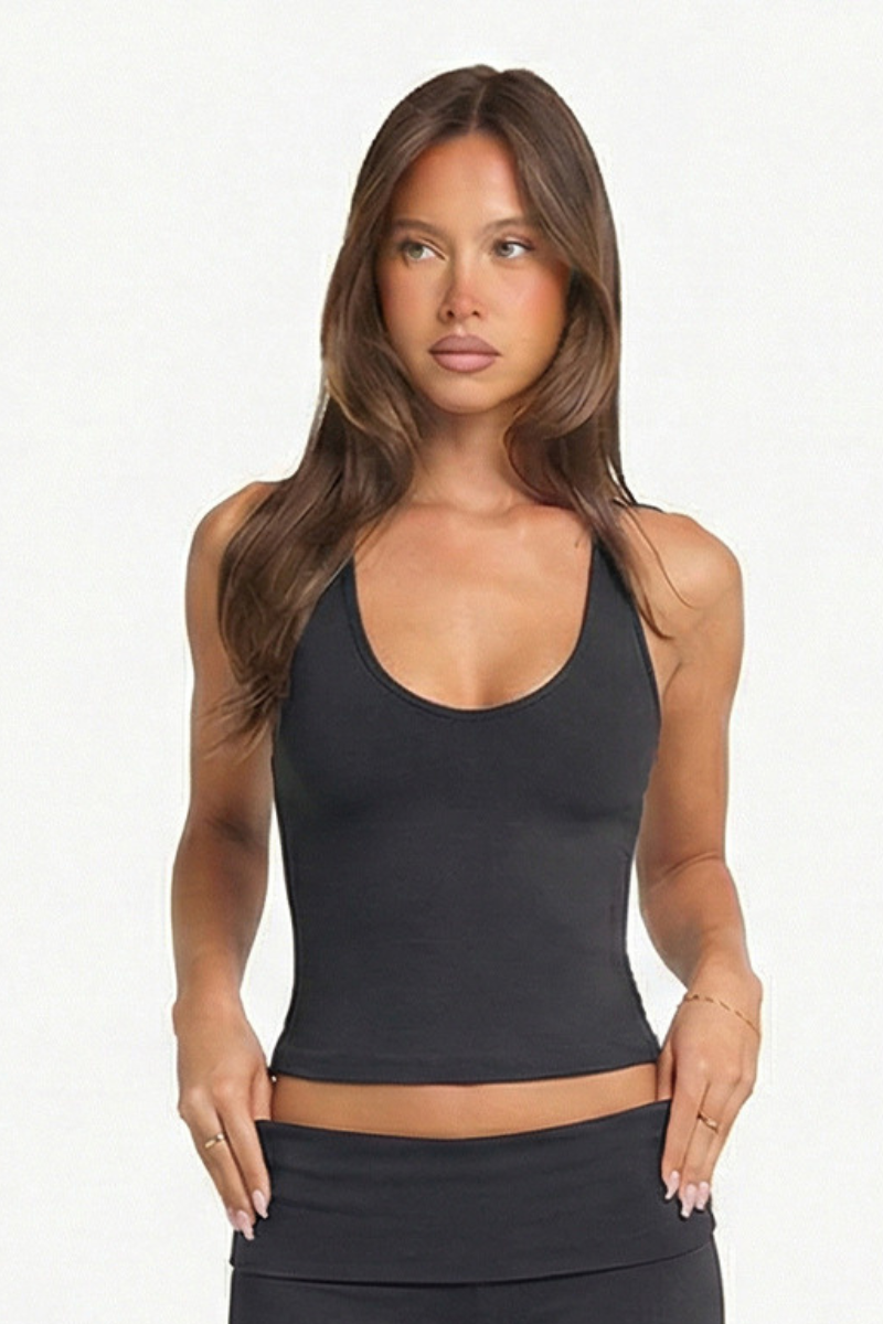 Women's Athletic V-neck Halterneck Tank Top