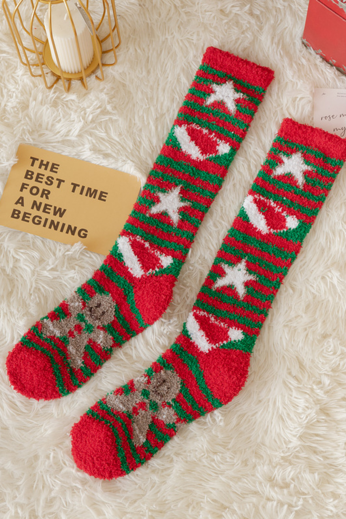 Women's Christmas Cute Xmas Cartoon Knee High Socks