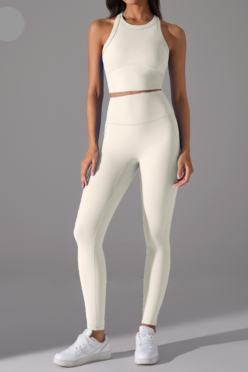 Women High Intensity Sports Bra Seamless Workout Yoga Set