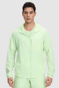 Men's Lightweight Water-Resistant Sports Hooded Jacket