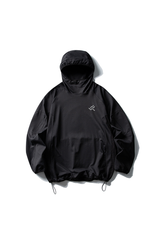 Women's Fall Color-Block Patchwork Multi-Pocket Sport Hoodie