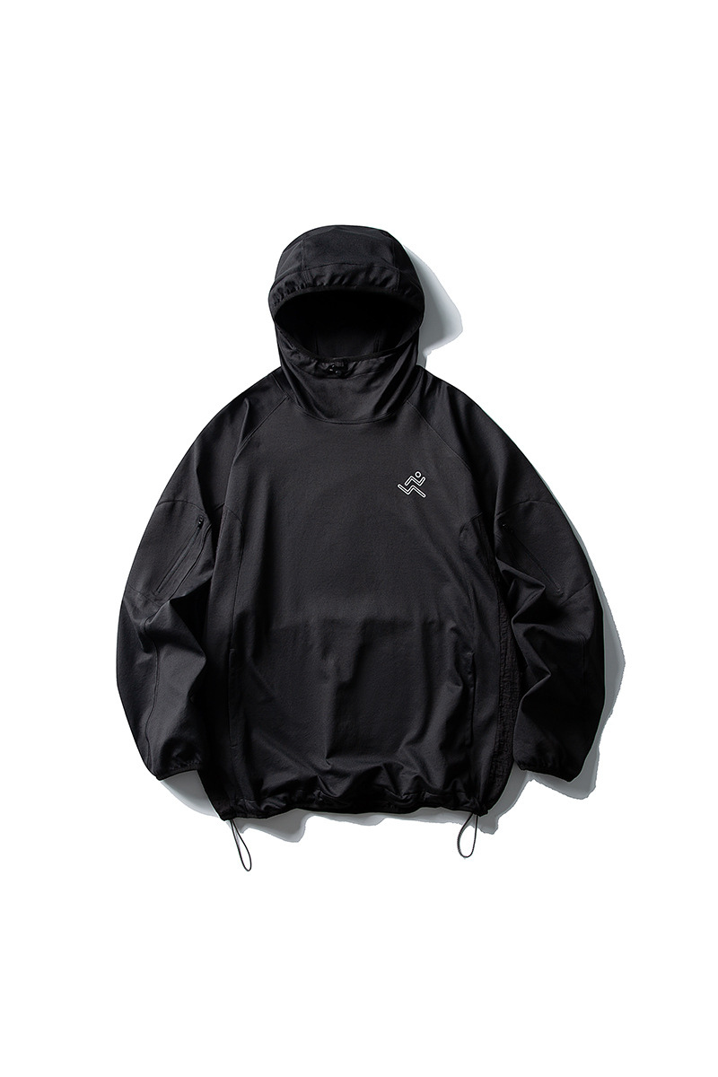 Women's Fall Color-Block Patchwork Multi-Pocket Sport Hoodie