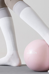 Color Block Non-Slip Knee-High Yoga Five-Toe Socks