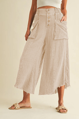Retro-chic, laid-back style Yamamoto pants