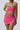 Women's Color-Block Sports Bra & Slit Mini Skirt Set