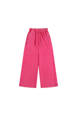 Unisex Fall Washed Adjustable Drawstring Hem Sweatpants