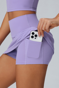 Women's Halter Vest & Tennis Skirt Two-Piece Set