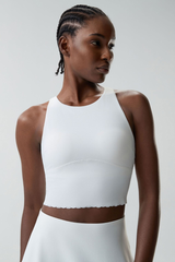 Women's Floral Center Yoga Sports Tank Top