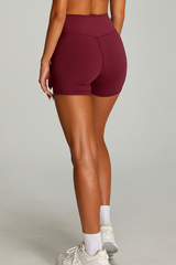 Women's Athletic Cross Waist Yoga Shorts
