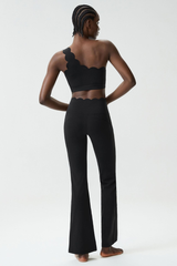 Women's Petal Sports Bra & Flared Yoga Pants Two-Piece Set