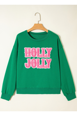 Women's Fall Relaxed Christmas Crew Neck Sweatshirt
