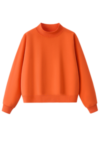 Unisex Cozy Fleece Mock Neck Sweatshirt