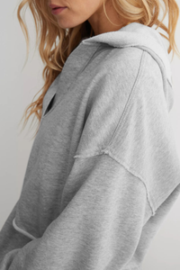 V-neck, pullover, long-sleeved shirt