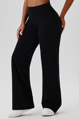 Women's Athletic High Waist V-Lift Hip Wide Leg Yoga Pants