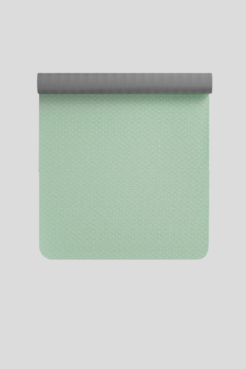 Women's TPE Non Slip Yoga Mat with Strap - Multicolor