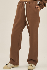 Straight-cut casual pants
