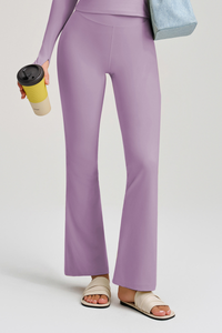 High-waist, seamless fitness pants