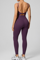 Women's Women's Double Strap Twist Back Bra And Leggings