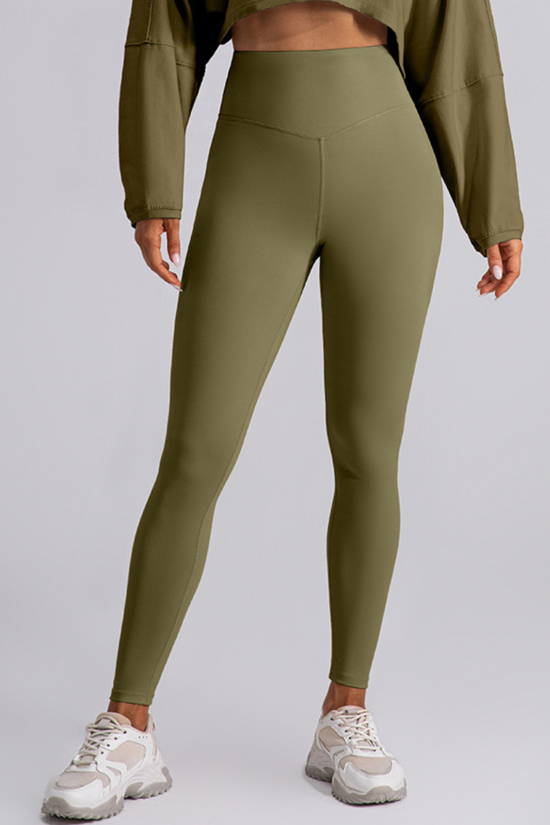 Women's V High-Waist Seamless Butt-Lifting Yoga Leggings