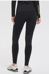 High-waist, cinching-in, integrated-pocket long pants