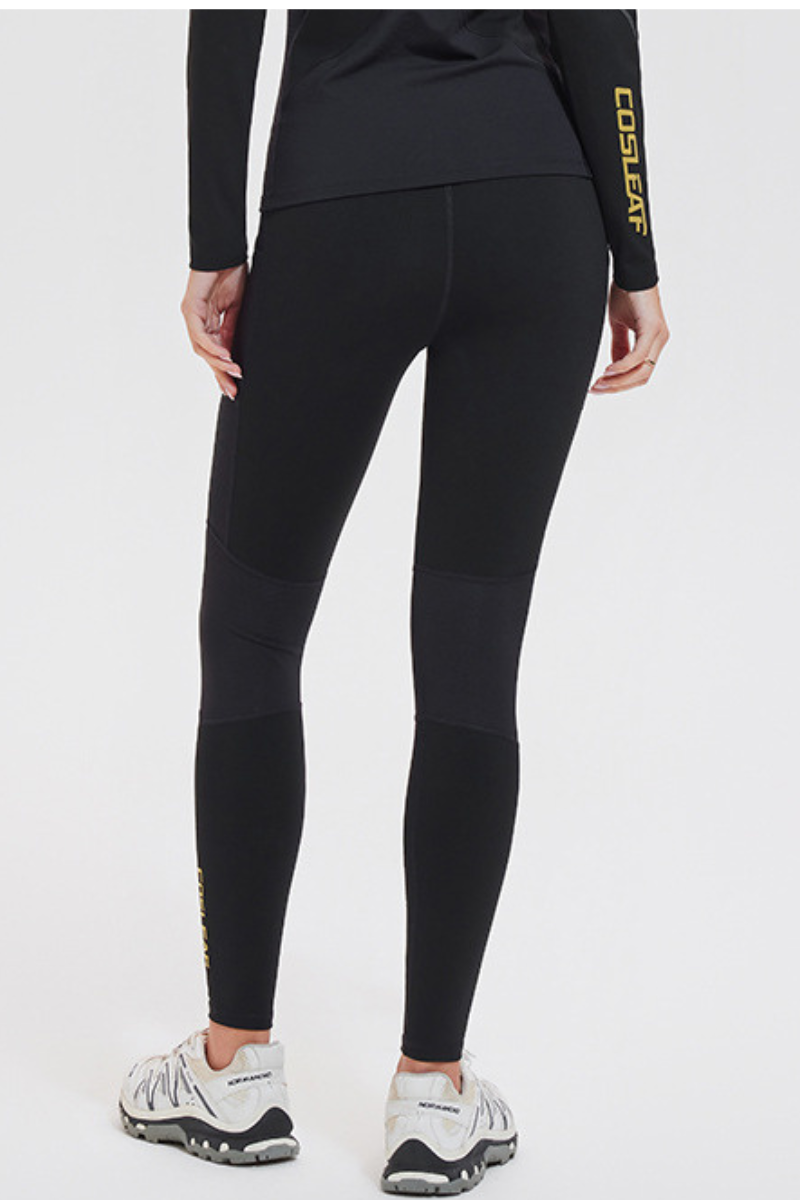 High-waist, cinching-in, integrated-pocket long pants