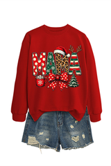 Women's Winter/Fall Christmas Santa Multi-color Pullover