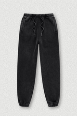 Vintage Washed Fleece Joggers - Unisex Winter Streetwear Pants