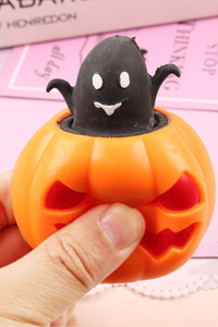 Halloween Pumpkin Ghost Squeeze Cup Fidget Toy