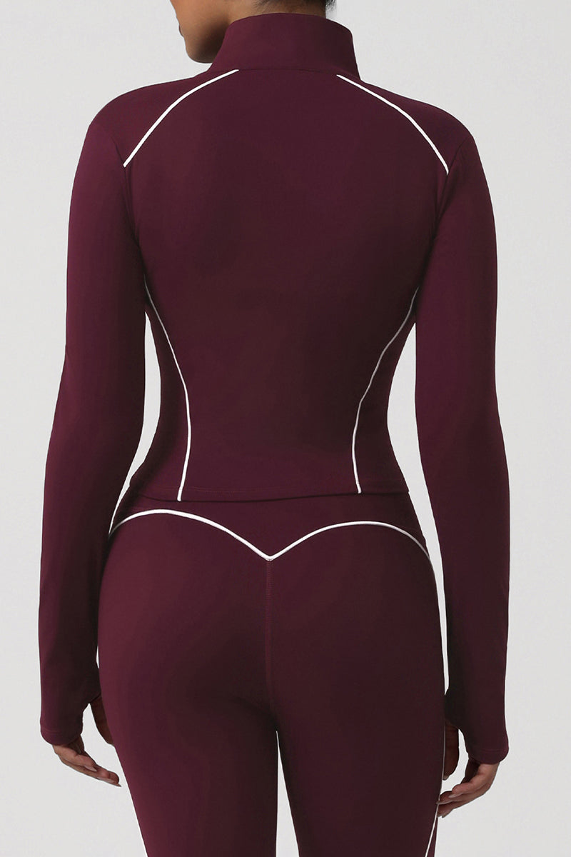 Women Side Zip Slim Fit Sport Jacket