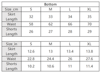 Women's Solid Form-Fitting Anti-Revealing Tennis Skirt