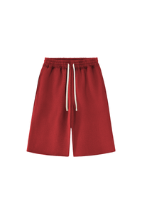 Unisex Fall 100% Cotton Drawstring American Casual Mid-Length Shorts