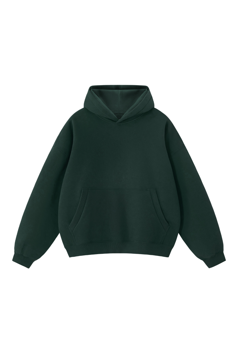 Unisex Fall/Winter Kangaroo Pocket Relaxed Fleece Hoodie