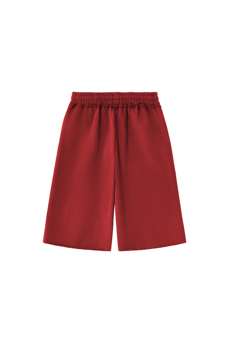 Unisex Fall 100% Cotton Drawstring American Casual Mid-Length Shorts