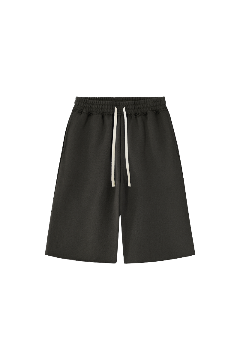 Unisex Fall 100% Cotton Drawstring American Casual Mid-Length Shorts