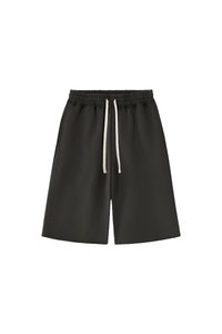 Unisex Fall 100% Cotton Drawstring American Casual Mid-Length Shorts