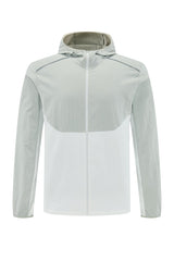 Men Hooded Quick-Dry Water-Resistant Training Workout Running Jacket
